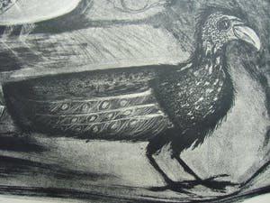 Jan Bezemer - ARGUSVOGEL /// LITHO VAN JAN BEZEMER kopen? Bied vanaf 50!