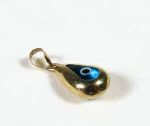 14K Goud - Hanger met Turks oog verkocht voor € 1!