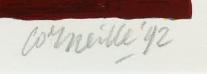 Corneille - Zeefdruk, Zonder titel, Ingelijst kopen? Bied vanaf 200!