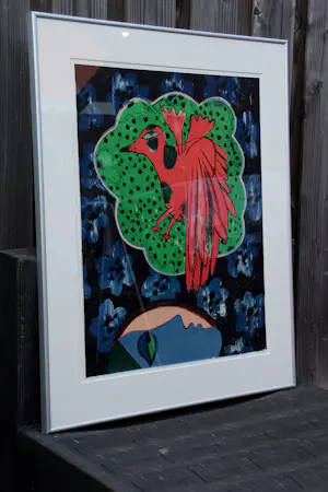Corneille - Ingelijste litho: 'Fleur partout' - 1975 (nette lijst!) kaufen? Bieten Sie von 375!