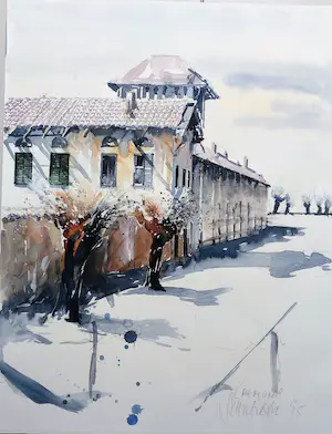 Michael Schreiber - Cremona, Aquarell kopen? Bied vanaf 210!