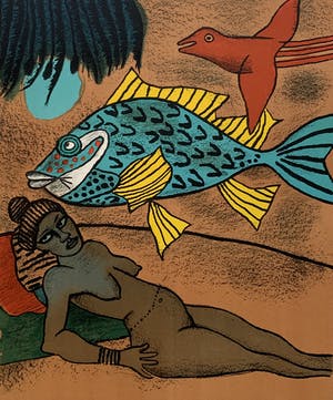 Corneille - kleurenlitho - 'Memoire de Cuba' - 2001 kopen? Bied vanaf 300!