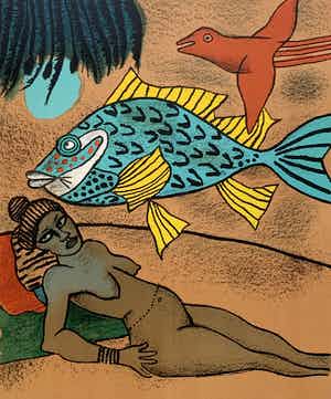 Corneille - kleurenlitho - 'Memoire de Cuba' - 2001 verkocht voor € 300!