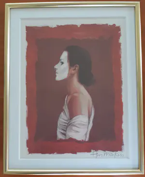 Ans Markus - Zelfportret met wit masker kopen? Bied vanaf 95!