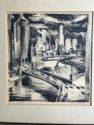 Adriaan Lubbers - Chicago River kopen? Bied vanaf 300!