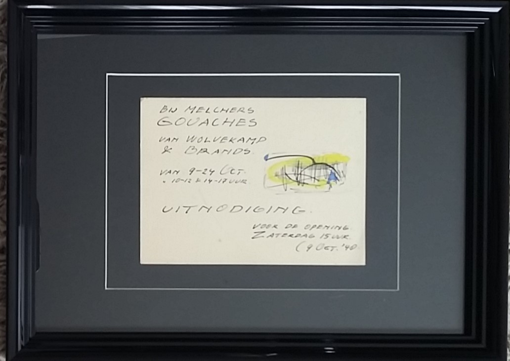 Eugene Brands - Originele 1948 aquarel op papier  kopen? Bied vanaf 200!