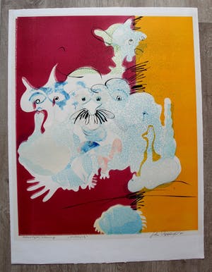 John Slippens - Monotype: Maskers - 1985 kopen? Bied vanaf 55!