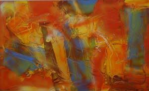 Jan Verschoor - twee werken (pendant) - acryl op board - 1990 - laatste x! kopen? Bied vanaf 150!