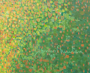 Janus Nuiten - Olieverf op doek, Berglandschap Frankrijk- Ingelijst kopen? Bied vanaf 200!