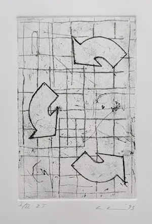 Buy Thomas Ankum - Zonder Titel, ets, oplage 2 ex., 1993 gesigneerd/genummerd, mint? Bid from 55!