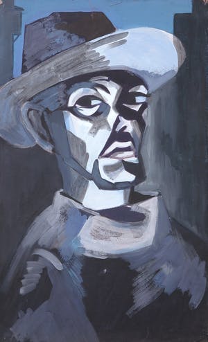 Joe Wols - Acryl op papier, Figuur kopen? Bied vanaf 1!