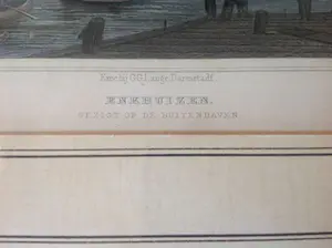 Johann Gabriel Friedrich Poppel - Enkhuizen. Gezigt op de Buitenhaven. kopen? Bied vanaf 15!