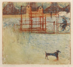 Wendelien Schonfeld - Kleurenets Anticity Circus, - Ingelijst kopen? Bied vanaf 40!