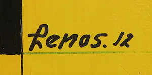 Pim Lenos - Olieverf op paneel, zonder titel (Groot formaat!) kopen? Bied vanaf 1!