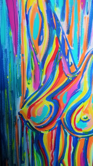 Elena Polyakova - Abstract in the rain kopen? Bied vanaf 250!