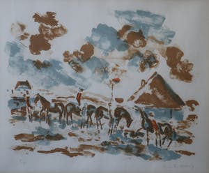 Friso ten Holt - Ruiters op het strand kopen? Bied vanaf 80!