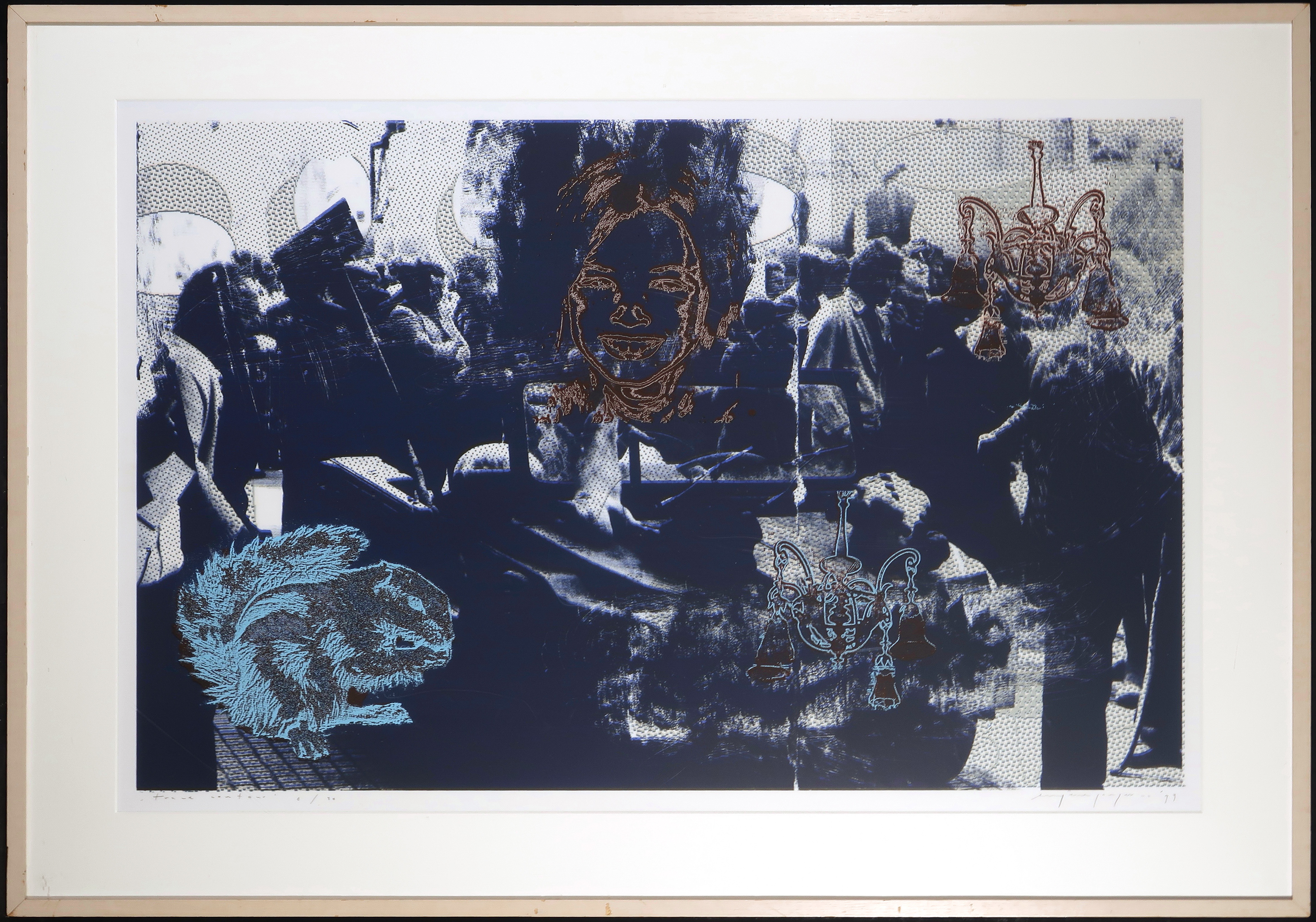 Eugene Jongerius - Zeefdruk, Trace contour - Ingelijst (Groot) kopen? Bied vanaf 50!