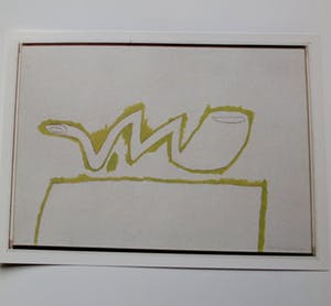 Klaas Gubbels - pen en potloodtekening in boek van galerie Espace + 3 catalogussen kopen? Bied vanaf 99!