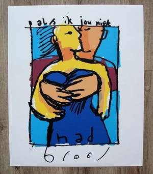 Herman Brood - zeefdruk: als ik jou niet had (leuk Valentijnscadeau!) kopen? Bied vanaf 399!