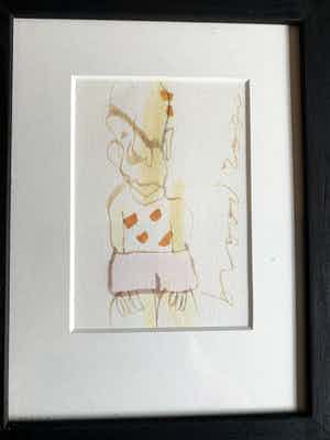 Herman Brood - Fraaie originele tekening Herman Brood uit privécollectie verkocht voor € 280!
