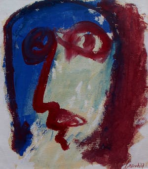 Eugene Brands - Schilderij: Zelfportret - 1967 kopen? Bied vanaf 1450!