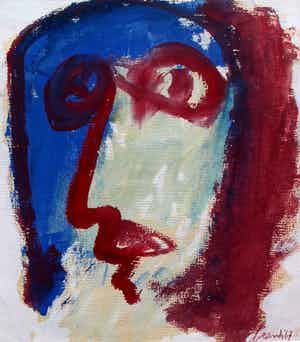 Eugene Brands - Schilderij: Zelfportret - 1967 verkocht voor € 1450!
