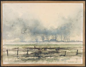 Sjoerdtje Mulder-Hak - Aquarel, Landschap kopen? Bied vanaf 20!