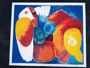 Theo Mackaay - litho 13/150, gesigneerd en gedateerd '94 verkocht voor € 1!