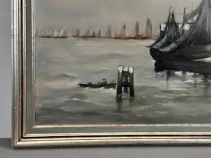 Gustave Helinck - Impressionistisch Zeezicht met Zeilboten kopen? Bied vanaf 575!