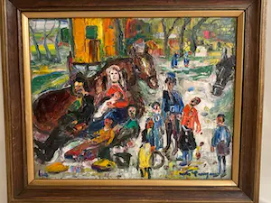AcheterAntoon Kruysen - (1898-1977) - Zigeuner familie bij paarden? Enchérissez de 650!
