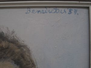 Niet of onleesbaar gesigneerd - Goed geschilderd portret van dame op leeftijd - gesigneerd Benedictus kopen? Bied vanaf 1!