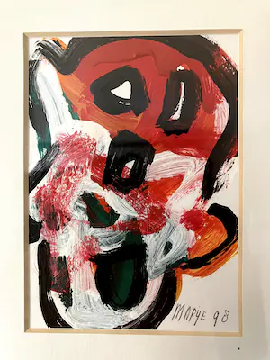 Niet of onleesbaar gesigneerd - 2 Moderen portret schilderijen kopen? Bied vanaf 1!