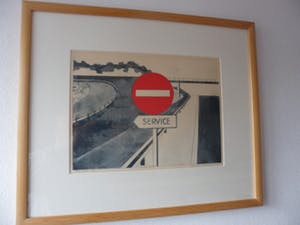 Gerard van Kerkhof - Ingekleurde ets. Titel, " Service ". kopen? Bied vanaf 20!