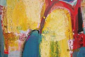 Christine Spierings - Olieverf op doek, Totem kopen? Bied vanaf 60!