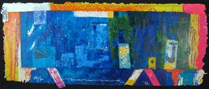 Jos Verwiel - Zeefdruk op geschept papier, Zonder titel kopen? Bied vanaf 40!