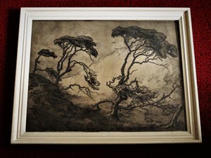 Toon de Jong - Grote in 1928 vervaardigde Ets "Landschap Schouwen Duiveland Haamstede" kopen? Bied vanaf 20!