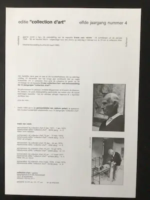 Bram van Velde - Gal. Collection d'Art - Amsterdam - 1971 t/m 2004 - Zeer goed - 12 Items kopen? Bied vanaf 60!