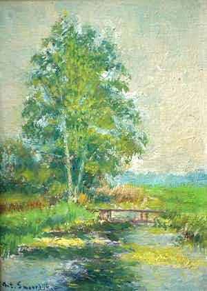 Anton Smeerdijk - C1643-2, Brouwersvaart te 's Graveland verkocht voor € 50!