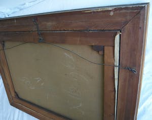 Andries Verleur - Groot olieverfschilderij, Landschap met schaapskooi – ingelijst – 1917 kopen? Bied vanaf 1!