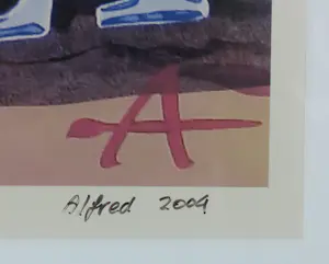Alfred Degens - Lambda, On the rocks - Ingelijst (Groot) kopen? Bied vanaf 40!