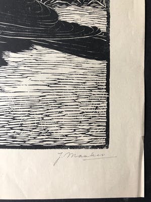 Jan Mankes - Houtsnede Zwarte Kraai - Gesigneerd - 1918 kopen? Bied vanaf 395!