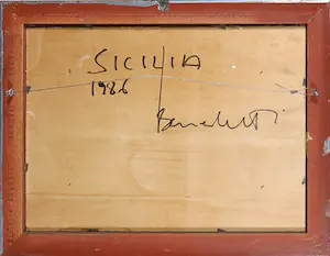 Niet of onleesbaar gesigneerd - Olieverf op paneel, Landschap kopen? Bied vanaf 1!