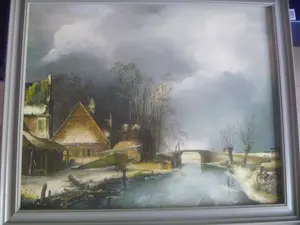 Peter Meuleners - prachtig schilderij - versteend landschap kopen? Bied vanaf 39!