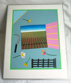 Harrie Gerritz - Ingelijste zeefdruk , Het veldboeket wordt steeds kleiner – 1979 kopen? Bied vanaf 50!