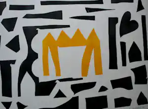 Buy Klaas Gubbels - Ingelijste zeefdruk: Zonder titel - 2002(Nieuwe lijst!)? Bid from 850!