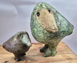 Ueli Schmutz - Groene grote vogel met kleine rode vriend verkauft für € 130!