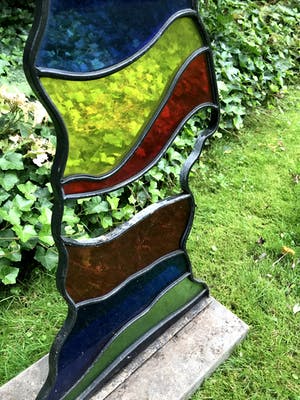 Jan Leenknegt - Kleurrijke Toren - Glas in Metaal kopen? Bied vanaf 65!