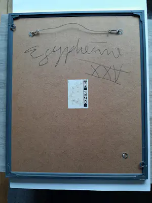 Astrid Engels - Olieverf op papier, Titel, "Egyptenne XXV kopen? Bied vanaf 40!