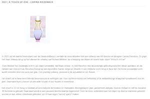 Carina Riezebos - Glaskunstbeurs jaarobject 2021 kopen? Bied vanaf 150!