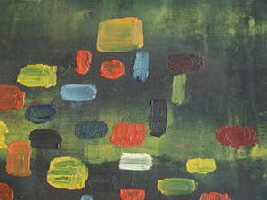 Niet of onleesbaar gesigneerd - Olieverf op papier , “Abstract” - ingelijst – ca 1960 kopen? Bied vanaf 10!